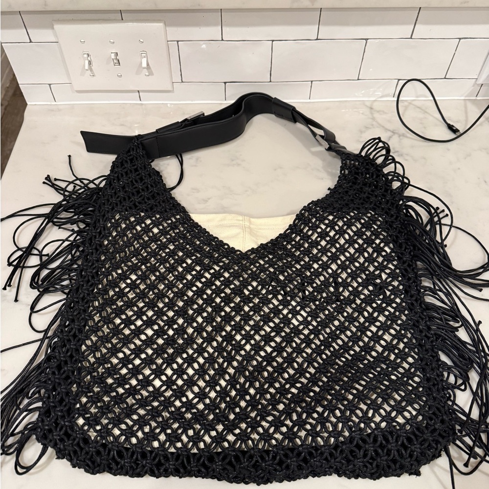 Allsaints fringe handbag